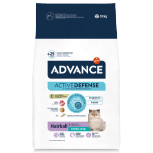 ADVANCE Cat Sterilized Adult Hairball Dry Food - 10 kg